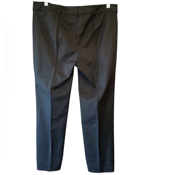 St. John Jennifer Split Ankle Pants Black Size 8 Caviar Collection Classic - Picture 2 of 4